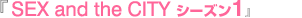 『SEX and the CITY シーズン1』